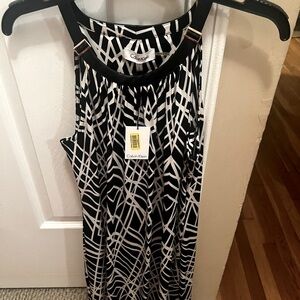 Calvin Klein Monochrome Geometric Dress